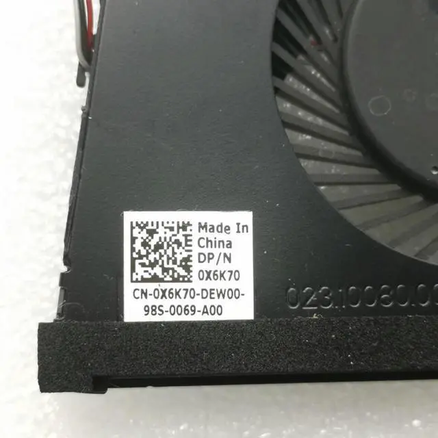 Alt view image 3 of 3 - 0X6K70 For Latitude 3480 3580 Laptop Cooling Fan Cooler Fan Heatsink Radiator CN-0X6K70 X6K70
