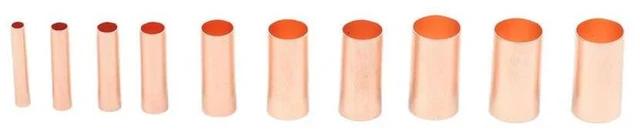 Alt view image 3 of 3 - Terminal Kit Copper Tube Workshop Tube Welded Sealed 250Pcs Parts Replacement Accessories Butt Wire Copper 2022