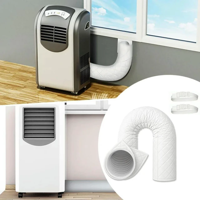 Alt view image 3 of 3 - AC Insulation Air Conditioner Cover Adjustable Elastic Bands Dust And Heat Resistance For Air Conditioners