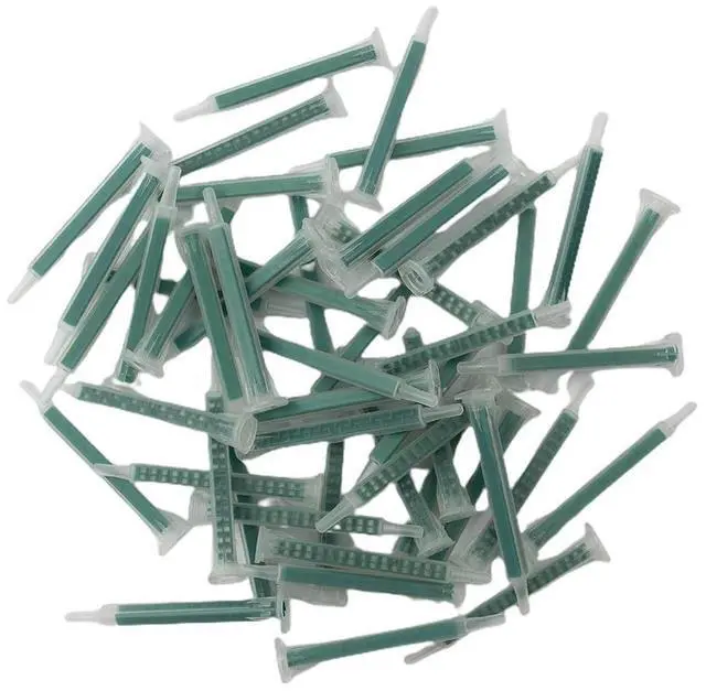 Alt view image 2 of 3 - Useful 50pcs/set Practical Glue Dispensing Syringes AB Mixing Hose Tapes Tips 16 Knots 2k 83mm Glue