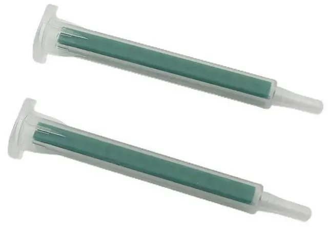 Alt view image 3 of 3 - Useful 50pcs/set Practical Glue Dispensing Syringes AB Mixing Hose Tapes Tips 16 Knots 2k 83mm Glue
