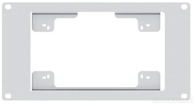 Alt view image 2 of 3 - HomeRack 7inch DSI Display Mounting Panel,3U Mounting Space,Compatible With Official Raspberry Pi 7inch Touch Displays