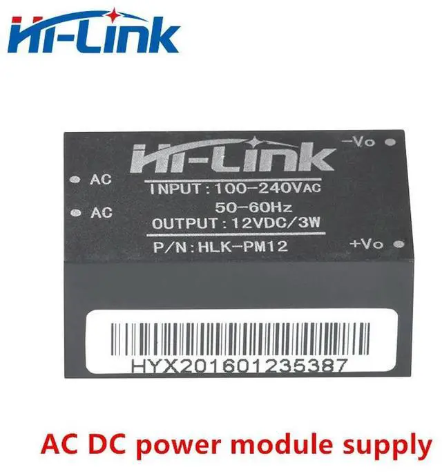 Main image of High precision power supply module 220v 12v 3w voltage-stabilizing isolating switch power supply module hlk-pm12
