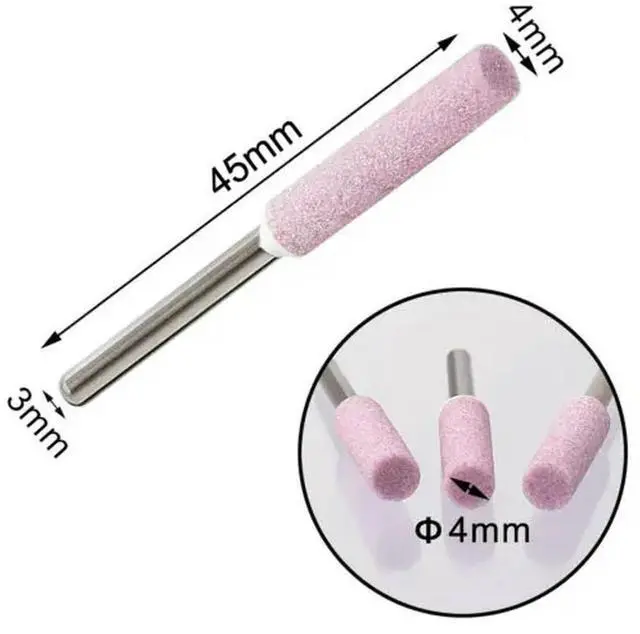 Alt view image 3 of 3 - 5Pcs 5/32\" Chain Saw Grinding Head Diamond Grinder Sharpener Grinder Files For Craftsman For 1/4" Pitch 3/8"LP Pitch Chainsaws