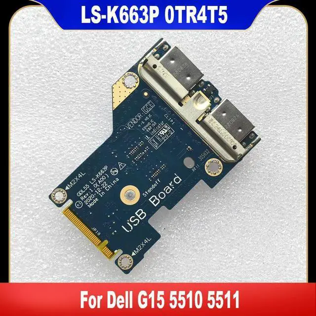 Main image of LS-K663P For G15 5510 5511 Laptop USB IO Power Button Board Switch Panel TR4T5 0TR4T5 CN-0TR4T5 100% Tested