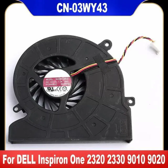 Main image of For Inspiron One 2320 2330 9010 9020 CPU Cooling Fan Cooler Fan 03WY43 BASB1120R2U DC 12V 1.0A