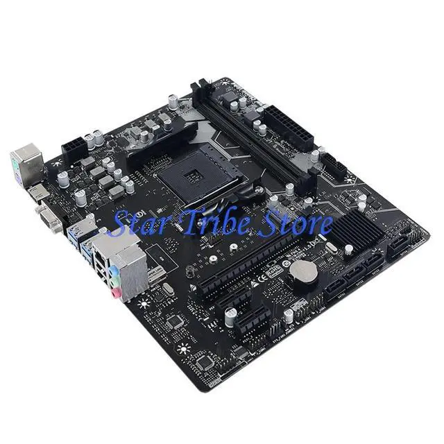 Alt view image 3 of 3 - A520MH Motherboard A520 Socket AM4 64GB DDR4 M.2 Micro ATX