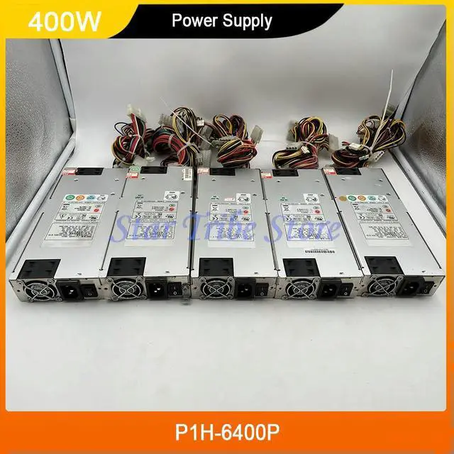 Alt view image 2 of 3 - 1 Pcs 1U 400W Server Power Supply P1H-6400P 1U 100-240V +5V 25A +12V 12A +3.3V 20A