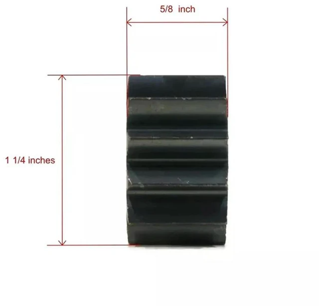 Alt view image 3 of 3 - 2pcs Gears 22 Lawn Mower l Parts Smooth Wheel 12 Tooth Hassle-free Pinion Gears Replacement Self-propelled