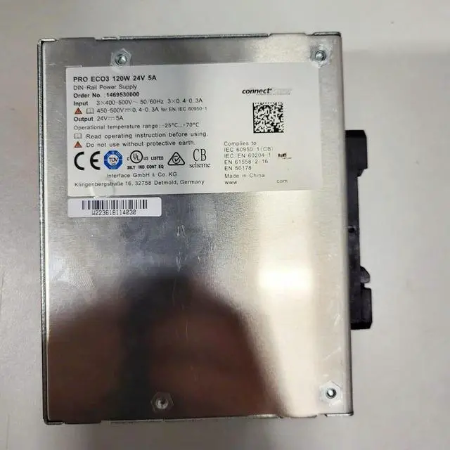 Alt view image 2 of 3 - 1469530000 PRO ECO3 120W 24V 5A Three Phase Switching Power Supply