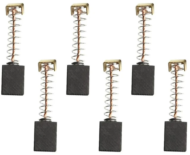 Alt view image 2 of 3 - For Parkside PBH 1500 A1 Motor Brushes Long Life Carbon Brushes Set Long Lasting Brushes Coal Grinding Brushes