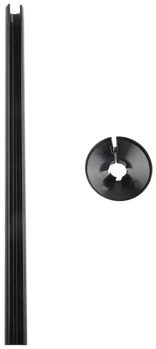 Main image of Aesthetic Upgrade 4PCs Black PVC Radiators Cover Set Designed to Conceal Heating or Drainage Pipes Effortlessly