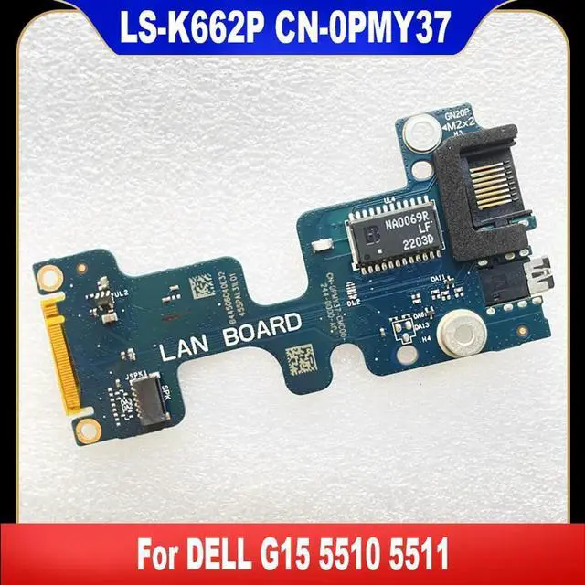 Main image of LS-K662P 0PMY37 For G15 5510 5511 Laptop Audio Ethernet LAN BOARD Port IO Board PMY37 CN-0PMY37