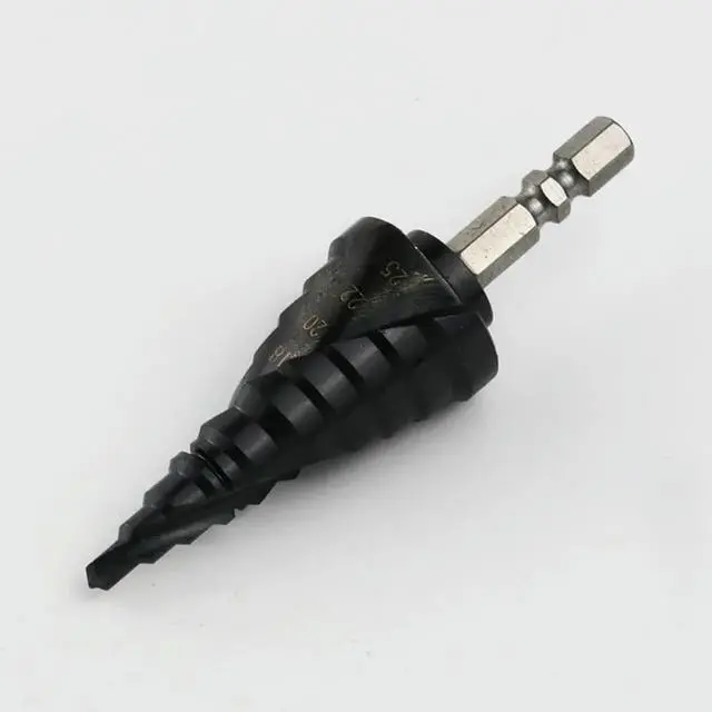 Alt view image 3 of 3 - Anti-Slip Design Step Drill Bit High-speed Steel Precision Tip Efficient Chip Evacuation Anti Slip Step Drill Bit