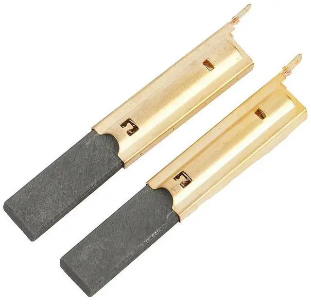 Main image of Part Carbon Brush Repair Tool Washing Machine 1 Set(2 Pcs) 5x13.5x39.6mm Dark Gray Gold Motor Inserts Power Tool
