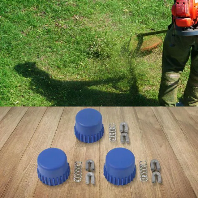 Alt view image 3 of 3 - For Gardening Equipment 3Pk Replacement Cutter Head For Gardening Compatible With 123L Compatible With 224L Easy To Install