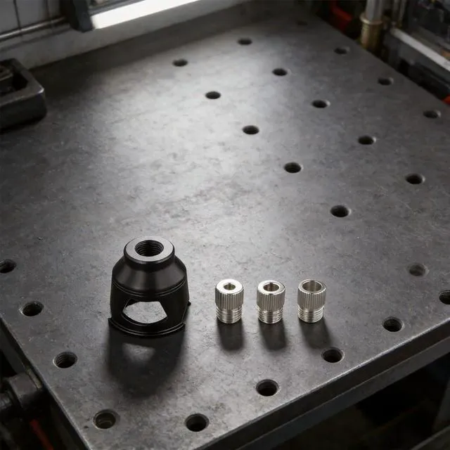 Alt view image 2 of 3 - Black Drilling Locator Adjustable Depth Mechanism Aluminum Alloy Construction Furniture Making For Furniture Making