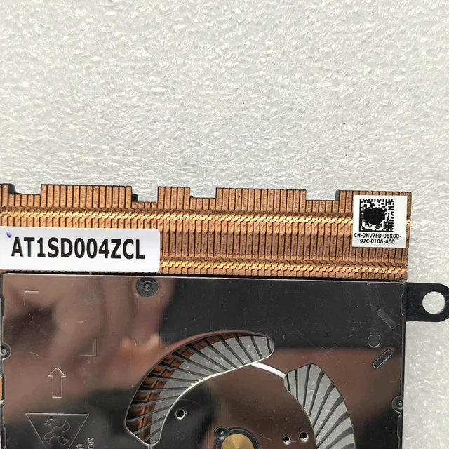 Alt view image 3 of 3 - 0NV7FD For Latitude 5480 5490 Laptop CPU Cooling Fan Cooler Fan Heatsink Radiator NV7FD CN-0NV7FD