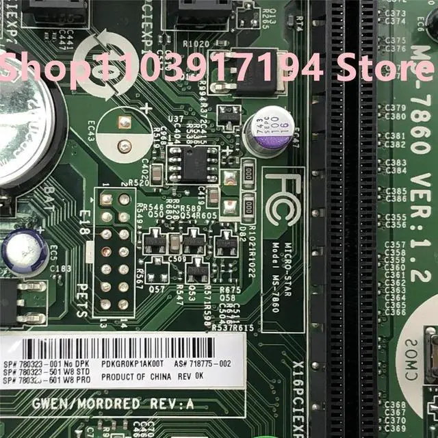 Main image of 400 G1 G2 MT MS-7860 780323-001 718775-002 H81 Motherboard