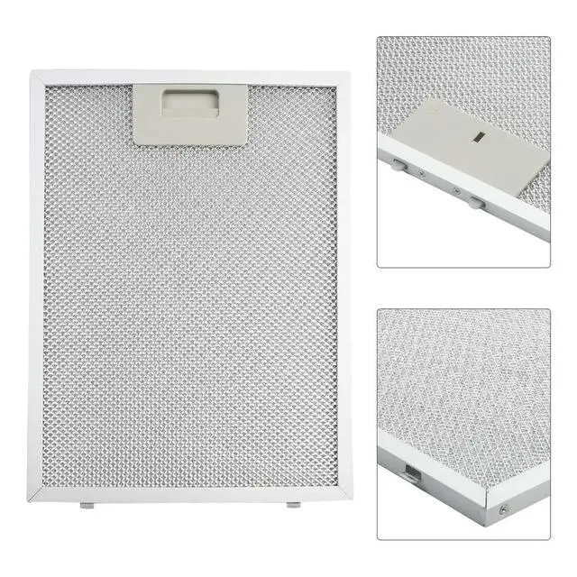 Alt view image 2 of 3 - Grease filtering mesh for range hood vents 5 layer aluminized build 300 x 240 x 9mm ensures strong air movement