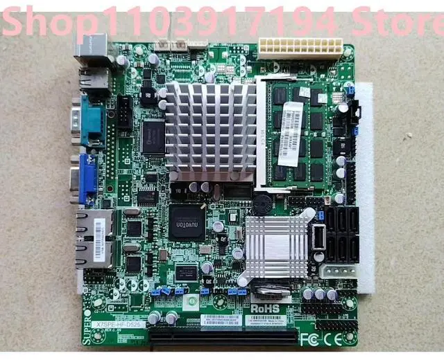 Main image of D525 Mini itx industrial control server motherboard X7SPE-HF-D525