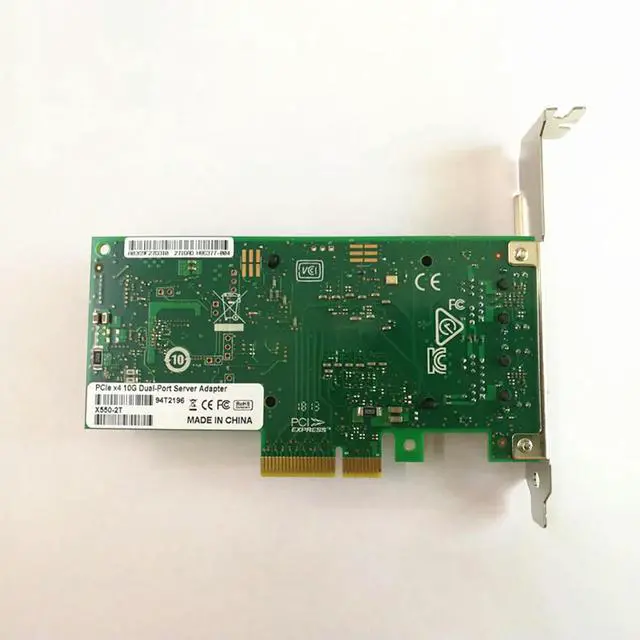 Alt view image 2 of 3 - X550-T2 10G PCIE X4 RJ45 10 Gigabit Dual Copper Port Network Card