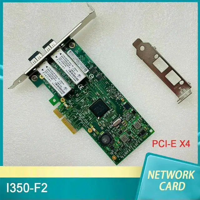 Main image of I350-F2 PCI-E X4 SFP Multimode Dual Port Gigabit Ethernet Fiber Optic Lan Network Card