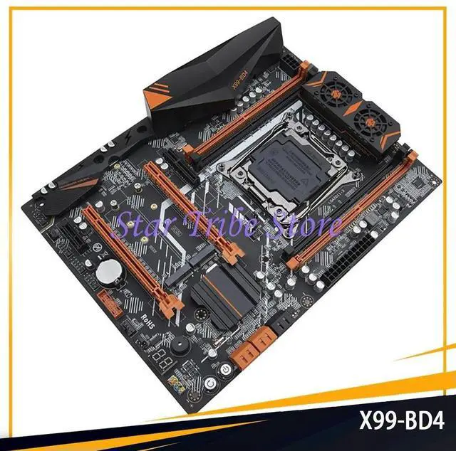 Alt view image 2 of 3 - X99-BD4 Server Mainboard X99 LGA 2011-3 4 Channel GAMING Motherboard