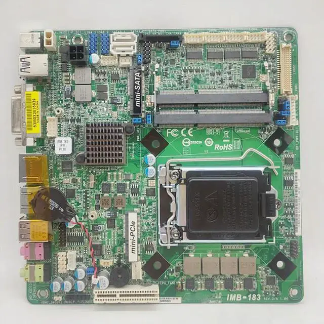 Alt view image 3 of 3 - IMB-183 Desktop Motherboard MINI ITX 17x17cm 1150 H81