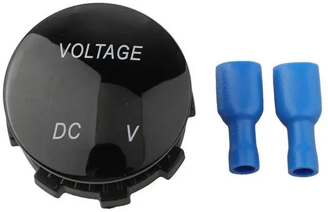 Main image of Set of 2 Waterproof Digital LED Voltmeter Meters for DC 12V 24V Car Voltage Testing and Replacement Use