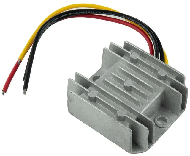 Alt view image 2 of 3 - IP68 Waterproof Power Converter Regulator 12V 24V to 6V DC DC Step Down 60W 10A Overcurrent Protection CE/FCC Certified