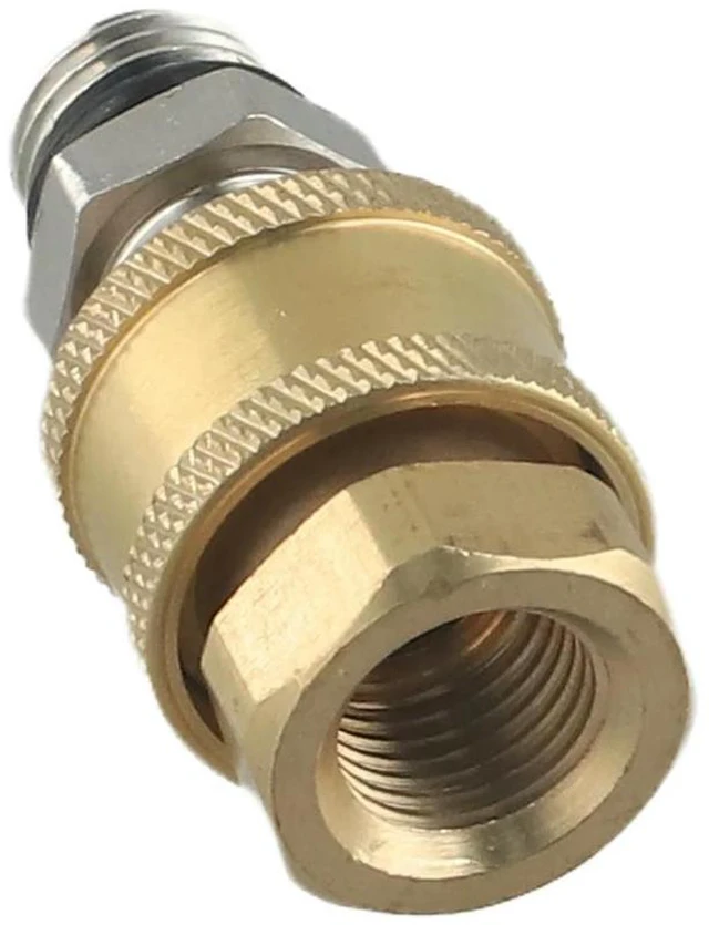 Alt view image 2 of 3 - Cleaning Machine Connector High Pressure Connector Copper And Stainless Steel Effortless Installation Female Quick-Connect