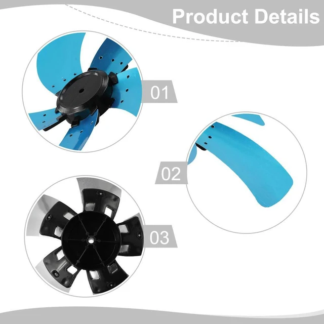 Alt view image 2 of 3 - Aluminum Five Blade Fan Fan Blades Five Blade Blade Design Bracket Quantity Replacement Design Table Desk Disassemble