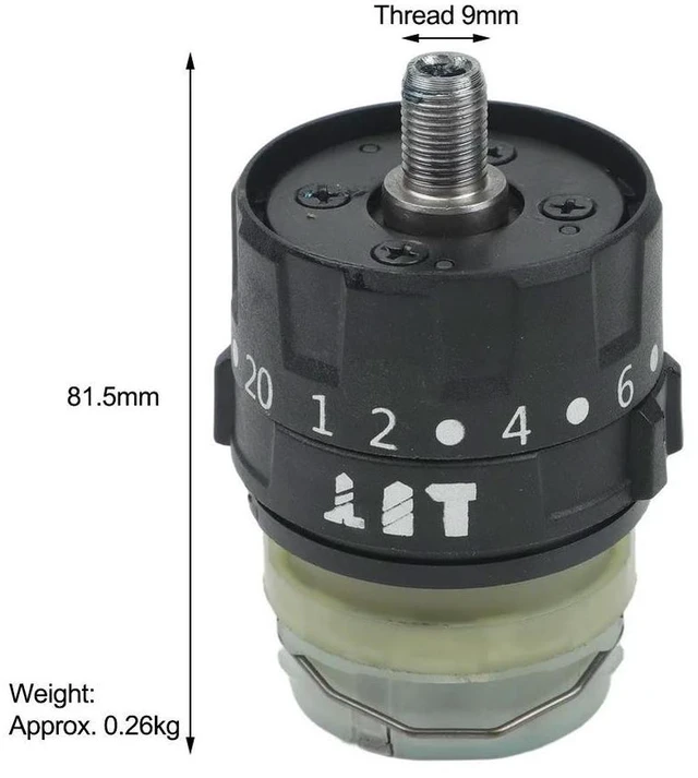 Alt view image 3 of 3 - Brushcutter Black Cordless Tool Parts Plastic Components Replacement Parts Self-lock Mechanism 16.8V Compatible