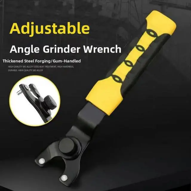 Main image of Adjustable Pin Wrench for Angle Grinders Fits Lock Nuts 10 to 47mm Ergonomic Non Slip Handle for Comfortable Operation