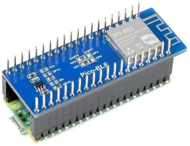 Main image of Dual-Mode Bluetooth Module For Raspberry Pi Pico, SPP / BLE, Bluetooth 5.1 , Clock NOT Included