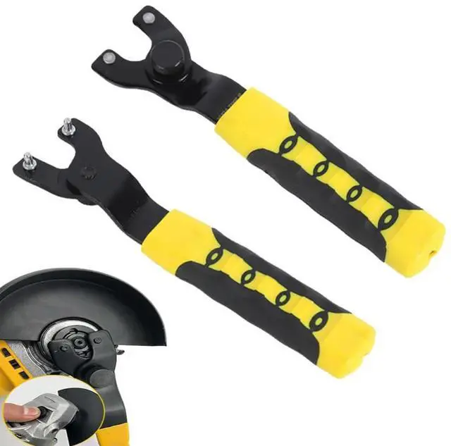 Alt view image 2 of 3 - Adjustable Pin Wrench for Angle Grinders Fits Lock Nuts 10 to 47mm Ergonomic Non Slip Handle for Comfortable Operation