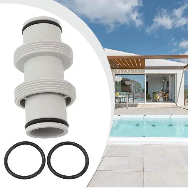 Alt view image 3 of 3 - Straight Connector Hose Adapter Swimming Pool Connector Connector For Intex Split Hose Joints Pool Part Pool Pumps Join