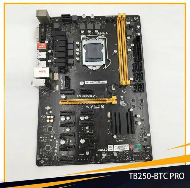 Main image of TB250-BTC PRO Motherboard B250 LGA 1151 32GB ATX DDR4 PCI-E 3.0 Professional