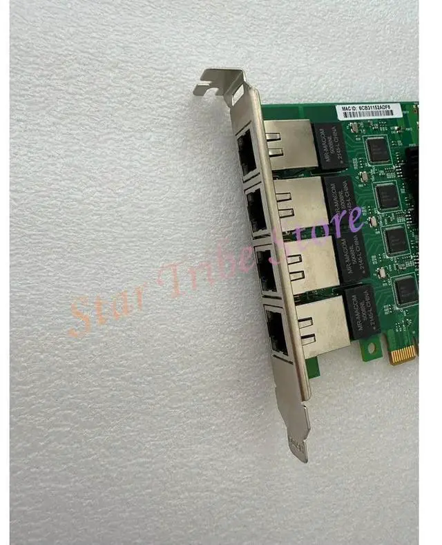 Alt view image 2 of 3 - LRES3004PT-A 4 Port Gigabit Network Card PCIex4 Interface Supports I210 Chip