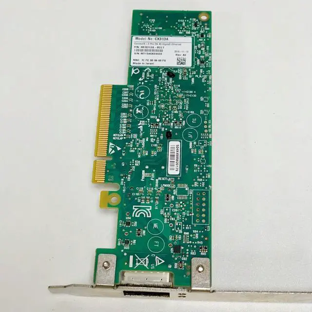 Alt view image 3 of 3 - NIC CX313A MCX313A-BCCT ConnectX-3 Pro EN 40 Gigabit Ethernet QSFP PCIe3.0 x8 Single Port Network Card