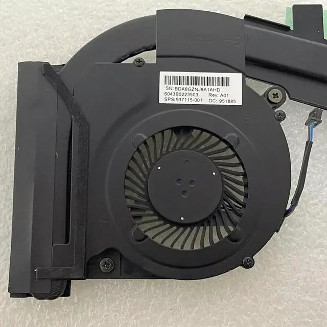 Alt view image 3 of 3 - 937115-001 For Zbook 14U G4 745 840 848 G3 G4 Laptop Cooling Fan Cooler Fan With Heatsink 6043B0223511 100% Tested