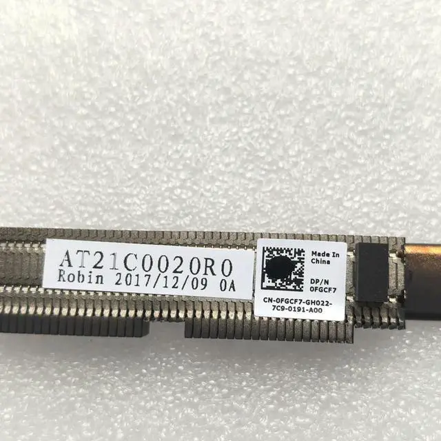 Alt view image 3 of 3 - 0FGCF7 For Latitude 3590 Laptop Cooling Fan Heatsink Copper Tube FGCF7 CN-0FGCF7 AT21C0020R0