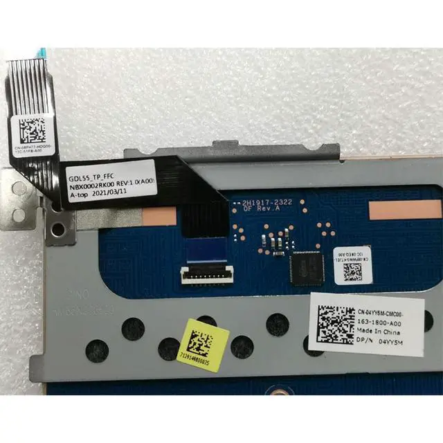 Alt view image 3 of 3 - 08F0W0 04YY5M For G15 5510 5511 5515 Laptop Touchpad Mouse Button Board 8F0W0 CN-08F0W0 4YY5M CN-04YY5M