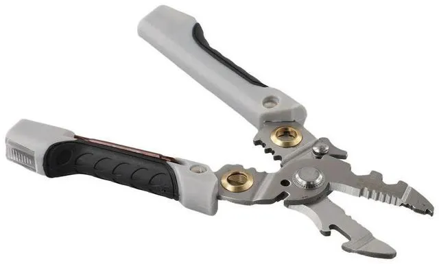 Alt view image 3 of 3 - Electrical Repairs Crimping Pliers Multifunctional Tool Electrician Tool Set Multi Tool 190*55mm Heat-Treated Edges