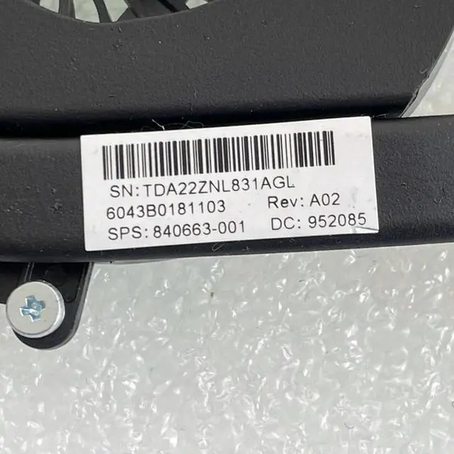 Alt view image 3 of 3 - 840663-001 For ProBook 645 640 G2 G3 Laptop Cooling Fan Cooler Fan Heatsink 6043B0181201