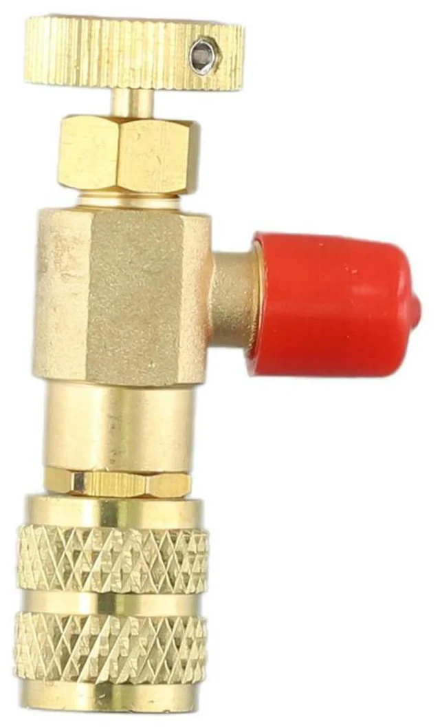 Alt view image 3 of 3 - Practical Valve Flow Control Valve 1/4 In - 5/16in Replacement Safety Valve Air Conditioning Control Valve Copper