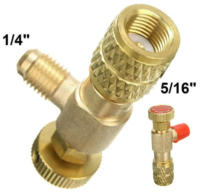 Main image of Practical Valve Flow Control Valve 1/4 In - 5/16in Replacement Safety Valve Air Conditioning Control Valve Copper