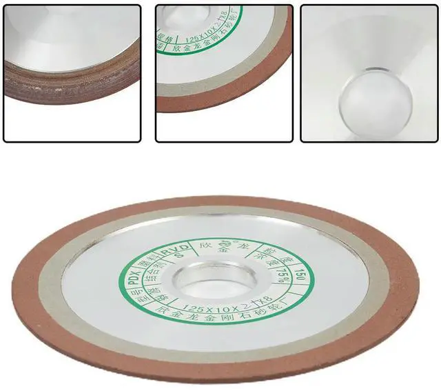 Main image of Grinding Wheel for Cemented Carbide Tools Resin Bond 5/6 Inch Diameter 150 Grit Suitable for Serrated Saw Blade Grinding