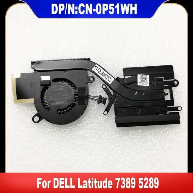 Main image of 0P51WH For Latitude 7389 5289 Laptop Cooling Fan Cooler Fan Heatsink Radiator CN-0P51WH P51WH